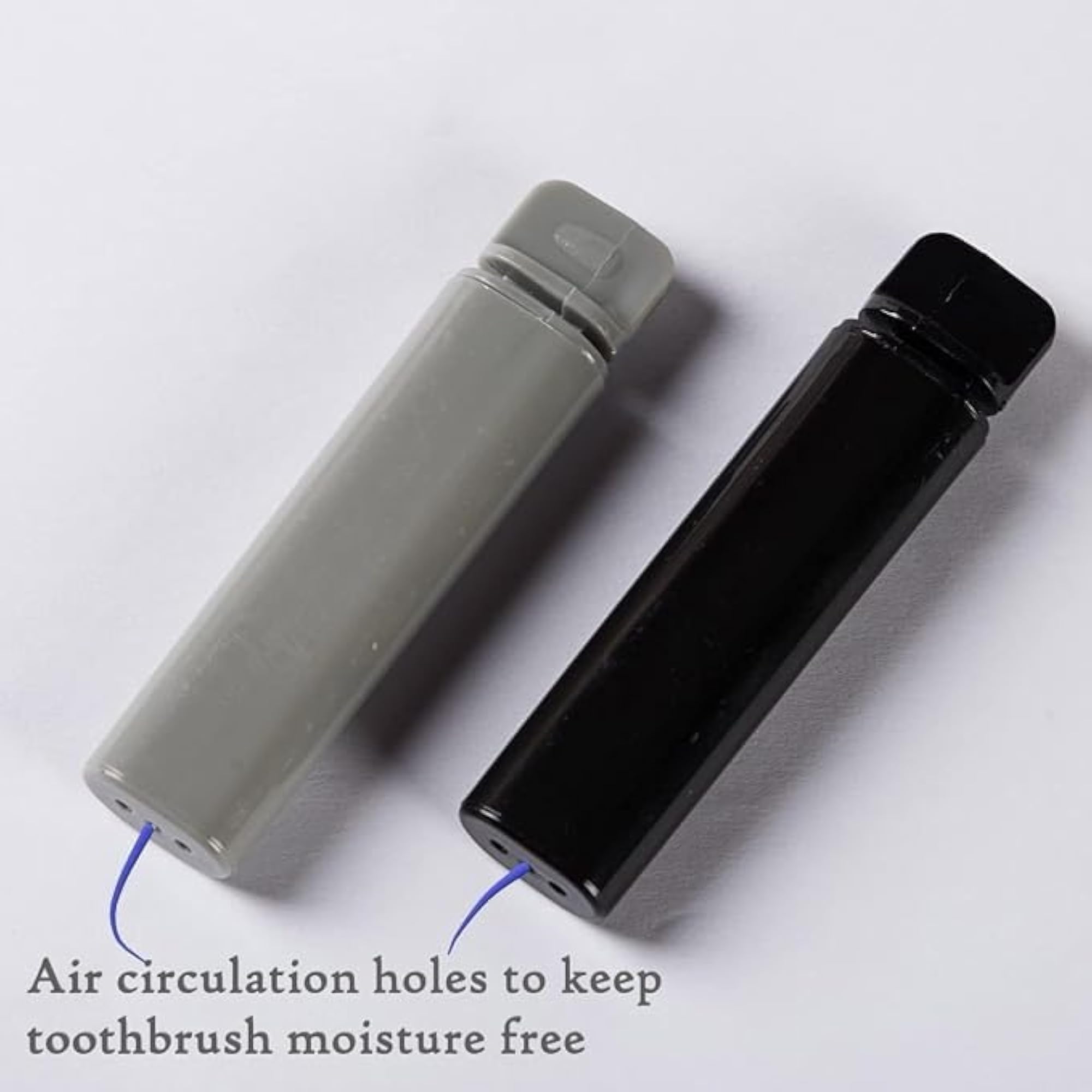 Travel Bottles Set with Foldable Toothbrushes, 5 Piece