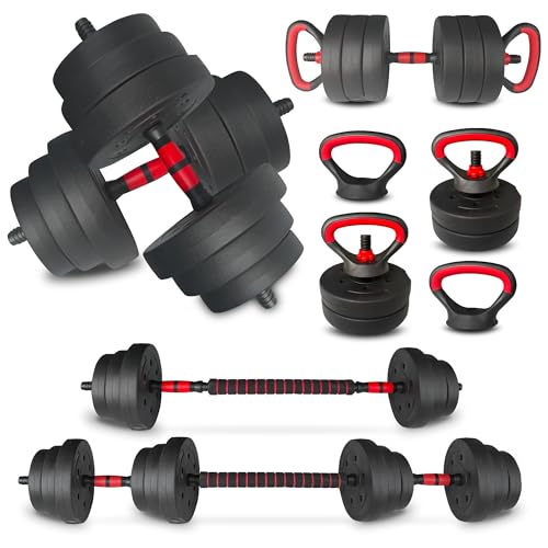 BBRUN Adjustable 4-in-1 Dumbbell Set for Home Gym