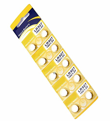 AOR POWER #AR143 1.5 Volt Alkaline AG7, LR927,195GP, 399, 613, 926, 927, SR927 Watch Battery, 10 Pack