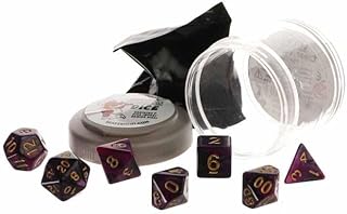 Reaper Miniatures REM19054 Pizza Dungeon Dual Dice Purple & Black