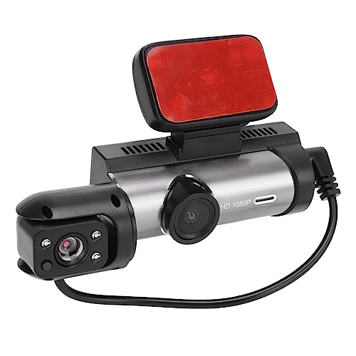 Conduite Enregistreur Vidéo Voiture Dash Cam Rotation à 360 Degrés Lentille IR Détection de Mouvement Vision Nocturne 3,16 Pouces pour la Sécurité de Conduite