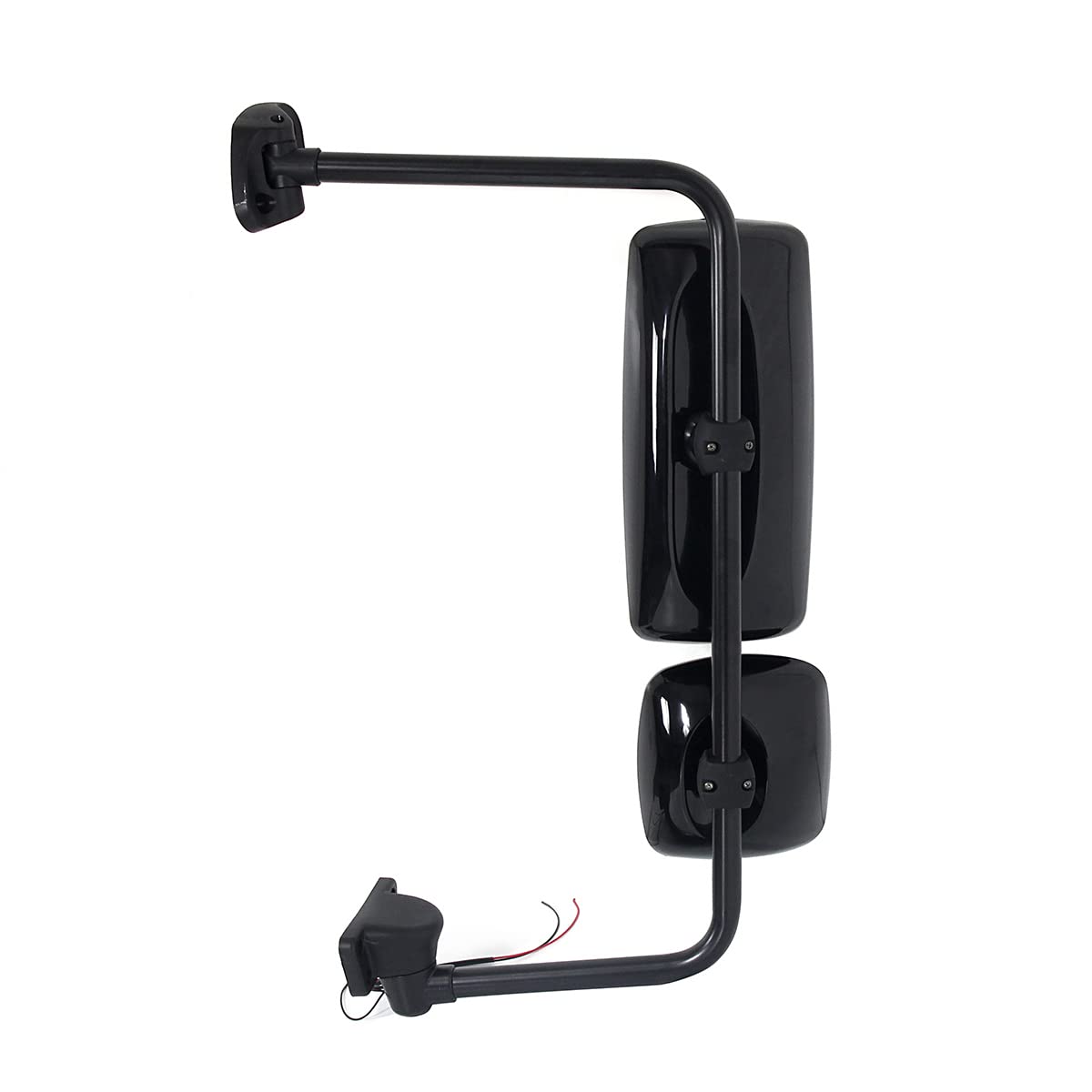 SHINJEW Black Door Mirror Assembly with Arm Fit for Freightliner  