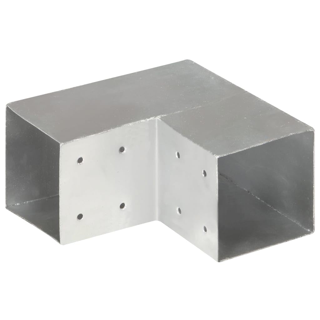 Łączniki słupków 4 szt. ocynkowanego metalu w kształcie litery L 101 x 101 mm do drewnianych słupków, łączników belek, słupków ogrodzeniowych, słupków ogrodzeniowych, słupków rozporowych