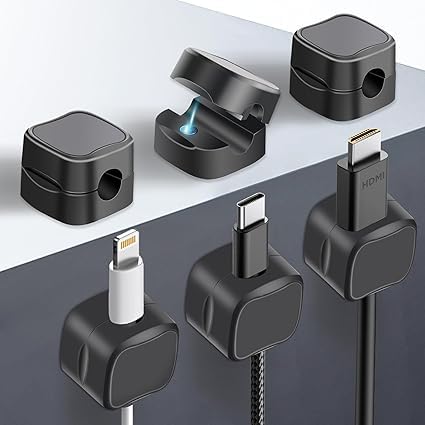 BITTZOOT 12 Pack Magnetic Cable Clips Cord Holder,Cable Smooth Adjustable Under Desk Cable Management,Adhesive Wire Holder Keeper Organizer for for Home Office Desk Phone Car Wall Desktop (B0DDQG7HB8) Amazon Price History, Amazon Price Tracker