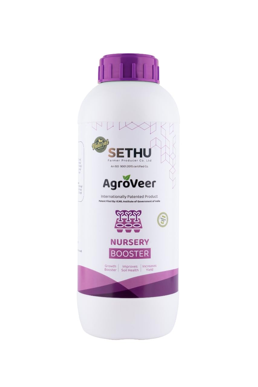 Agroveer Nursery Liquid Booster, 100% Organic and Residue-Free liquid fertilizer for Home gardening and All Indoor and Outdoor Plants (1 litre) (B0BX9JW67P) Amazon Price History, Amazon Price Tracker