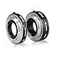 Meike MK-P-AF3A Metall-Autofokus-Verlängerungsrohr für Olympus Panasonic Micro Four Thirds M4/3 Systemkamera-Objektive (10mm+16mm)