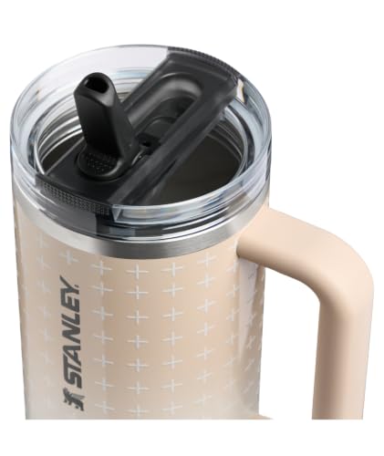 Image of STANLEY Quencher ProTour Flip Straw Tumbler with Leakproof Lid 40 oz | Built-In Straw & Handle | Cupholder Compatible for Travel | Insulated Stainless Steel Cup | BPA-Free | Champagne Plus