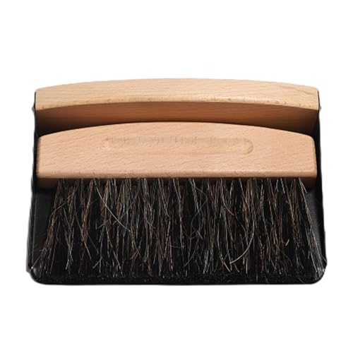 rockible Mini Handfeger und Kehrblech Set für die schnelle Reinigung zu Hause, Schwarz