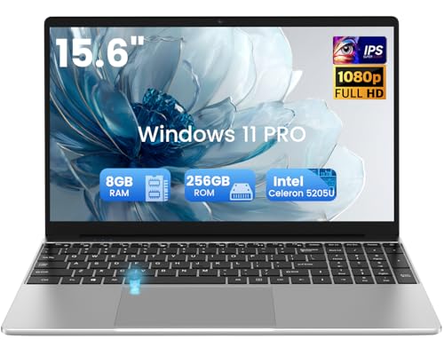 2026 PC Portatile 15.6 Pollici Win11 Pro Celeron 5205U Computer