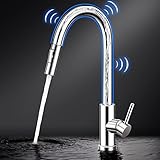 Touch Kitchen Faucets with Pull Down Sprayer, Single Handle Smart Touch On Kitchen Sink Faucets with...