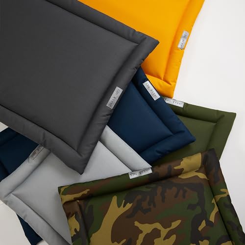 Jax-Bones-Everest-Dog-Bed-Cozy-Mat-Washable-Outdoor-Dog-Mat-Small-Flat-Pad-Fits-Standard-Size-Crate-Kennel-Navy