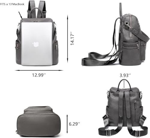 Image of Teen Girl Fashion Backpack Purses Multipurpose Design Handbags and Shoulder Bag Faux Leather Travel bag Casual Backpack With Shoulder printed Strap