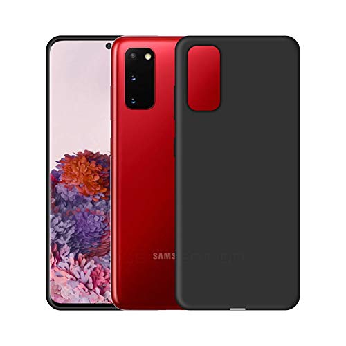 Image of Case Creation Luxurious OG Series for Samsung Galaxy S20 Case Cover,Anti-Dirty Slim Case Frosted Matte Cute Candy TPU Raised Bezel (Splash of Color) Back Cover for Samsung S20 -Black