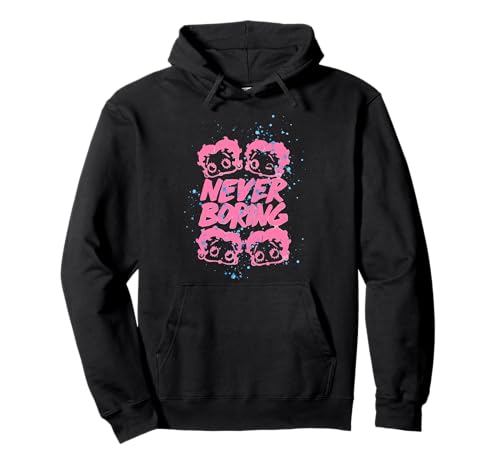 Betty Boop Pink ne s'ennuie jamais Sweat à Capuche