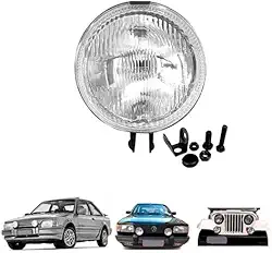 FAROL MILHA AUXILIAR UNIVERSAL 143MM LONGO ALCANCE REDONDO VIDRO ESTRIADO