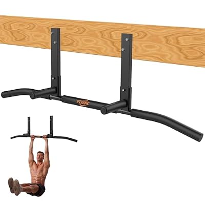 Fitarc Joist Mount Pull Up Bar, Wall Chin Up Bar Ceiling Mount for Beams, Heavy Duty Steel Construction, Home Gym Workout Equipment -Patent Pending