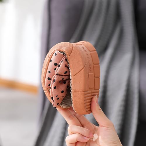 xsby Summer House Slippers for Women with Arch Support Breathable Waffle Cotton Indoor Slippers Slip on Open Toe Home Shoes4