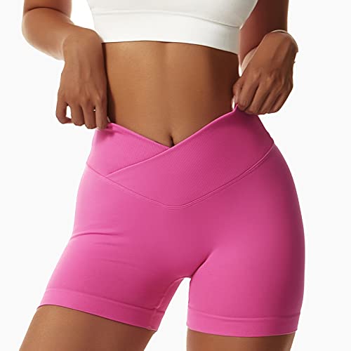 Litthing Pantaloncini Sportivi da Donna Yoga Palestra Pantaloni Corti Push Up Jogging Leggins Corti Vita Alta Pantaloncini da Ciclista Tie Dye Controllo della Pancia Shorts per Fitness Corsa Gym