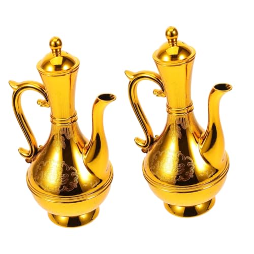 Zerodeko 2 Pièces Carafe Bouddhiste Plastique pour Eau Décanteur Antique et Compact pour Vin et Liquor Design Chinois Élégant