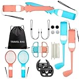 19 In 1 Sportaccessoires Set Für NS2 Sportspiel Mit Organisatoren Bag Games Pack Gaming Accessoire Sport Gaming Bündel