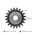 Steel Heavy Duty Motor Pinion Gear 1pcs 2 Mode Spur Gear Steel Metal 10-25 Teeth Thickness 20mm for Industrial Transmission Motor Gears 2M(17 Teeth-OD 38mm)
