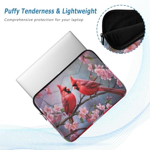 Funda para portátil 13-14 pulg con diseño de pájaro cardinal miniatura 5
