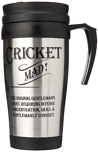 Arora Ultimate Gift for Man 8841 Cricket Mad Reisebecher, Edelstahl, einfarbig, 207 ml