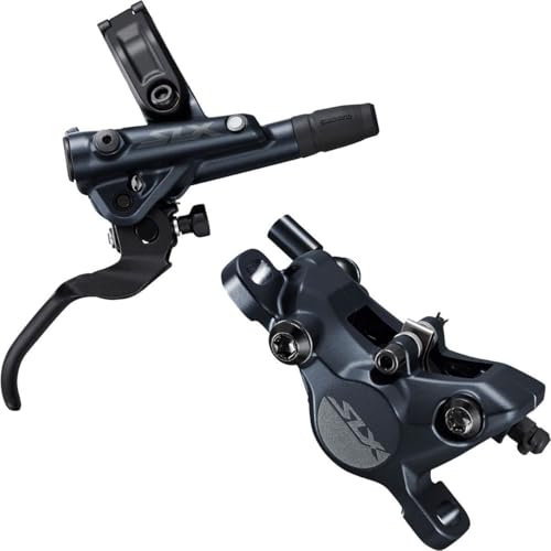SHIMANO SLX M7100 M7120 Freio e alavanca de disco – hidráulico, suporte postal, 2 pistões, preto, Preto, 7100 - Front (XC)