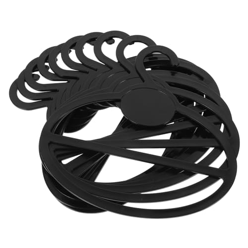 NAMOARLY 10pcs Multi-Functional Scarf and Tie Hanger Space Saving Organizer for Scarves Ties Belts and Shawls Shape Hanger for Closet Storage