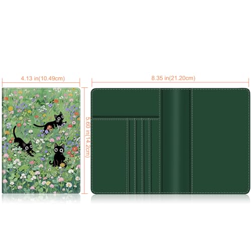 Image of FINTIE Passport Holder, Slim Travel Wallet RFID Blocking Card Case Cover Passport Cover Protector Essentials with Credit Card Slots for Women /Men | Slim