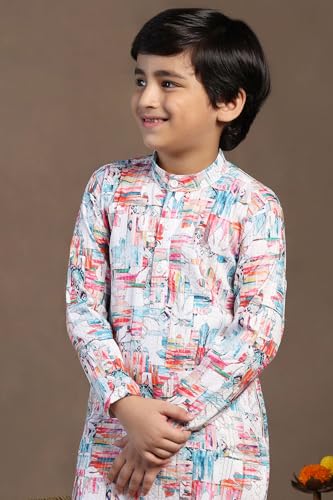 Image of Fashion Dream Boy Teal Kurta Pyjama Set|Boy Kurta Set|Kurta Pyjama Set