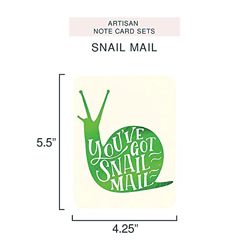 Image of Studio Oh! Artisan Note Cards Available in 6 Designs, Snail Mail, Box of 8