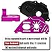 BRCatWPark Center Gear Transmission Gearbox Set & Motor Mount Upgrades Part for 1/10 Big Rock/Granite/Senton 3S,1/8 Typhon 3S & Mega550,RC Aluminum Motor Mount Gear Cover Hops Up,Pink