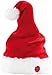 Produktbild infactory Weihnachtsmütze: Singende und tanzende Nikolausmütze (Tanzende Weihnachtsmütze, Weihnachtsmütze beweglich, Weihnachts Kinder)