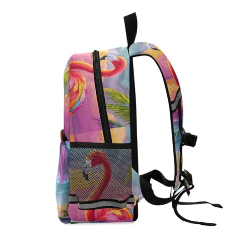 panksolu Tropical Colorful Flamingo Toddler Backpack for Boys Girls Kids Backpacks Preschool Bag Travel Bag2