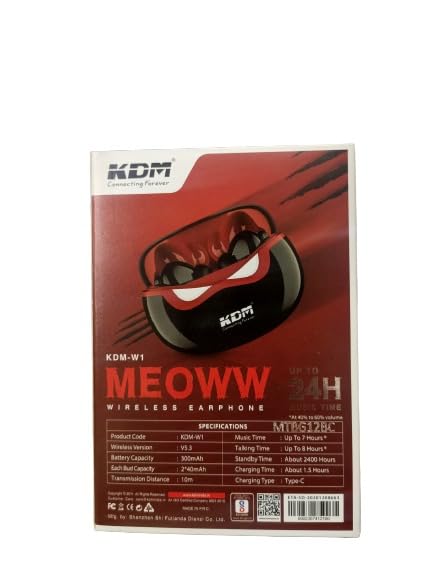 Image of kdm Connecting Forever up to 24h Music time kdm w1 mwoww wiewless Earphone