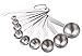 Smithcraft Measuring Cups and Spoons Set, 18/8 Stainless Steel Measuring Cups and Spoons for Kitchen & Baking, Heavy Duty Metric & US 8 Measuring cups, 9 Measuring Spoons Set