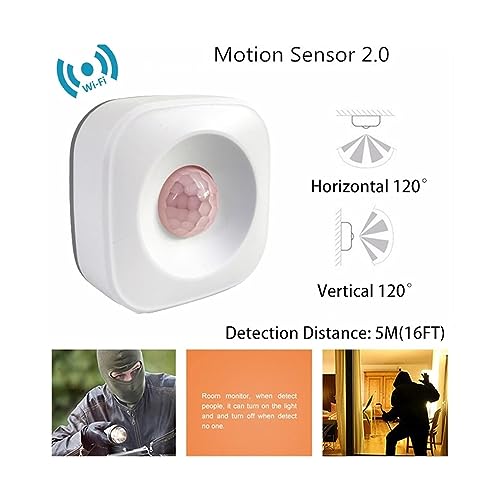 Sensor de movimiento inalámbrico con alertas en tiempo real vía app para domótica 7