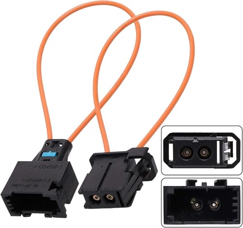 Image of SecosAutoparts A pai Most Fiber Optic Optical Loop Bypass Female & Male Adapter Universal Connector for Radio and Audio Compatible with BMW VW Audi Mercedes Porsche