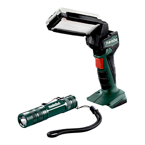 Preisvergleich Produktbild Metabo Set Akku-Stablampe SLA 14.4-18 LED mit Taschenlampe