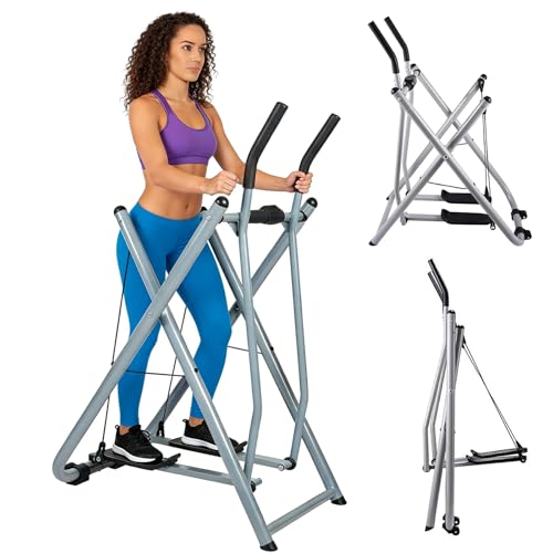 Máquina elíptica de entrenamiento cruzado portátil de cuerpo completo con monitor LCD para el hogar, gimnasio, oficina, fitness