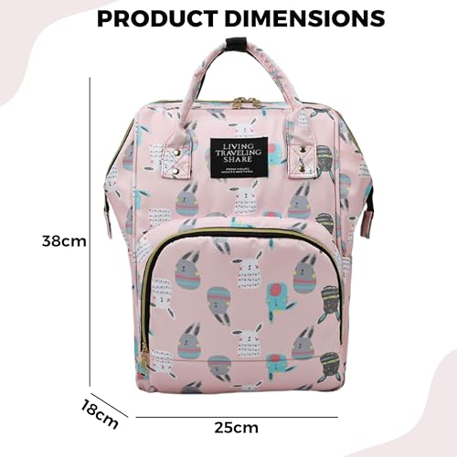 Image of Kraptick Diaper Bags Backpack, Diaper Bags for Mom for Travel, Baby Diaper Bag, Maternity Bags for Mother and Baby, Nursing Bags for Mothers, Diaper Bag Handbag (ANIMAL PRINTED)