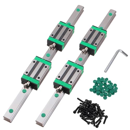 Axe linéaire HGR15 800mm et 4 blocs HGH15CA pour guidage de fraiseuse