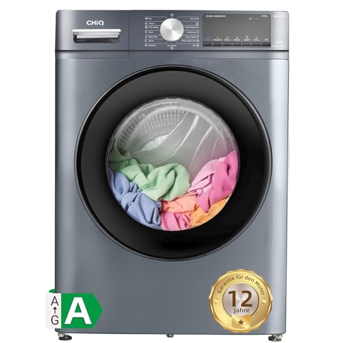 CHiQ CFL90-14586IM3XA, Frontlader-Waschmaschine 9 kg, Space Pro,große Trommel, Inverter-Motor, 1400 U/min, KI-Smart-Prog...