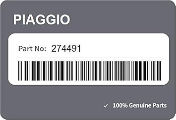 Piaggio Genuine OEM Right Hand 24mm Handle Grip for Many Vespa, Aprilia, Piaggio, Derbi and Gilera Scooters Produced from 1994-2019, 50-150cc(Black). 274491