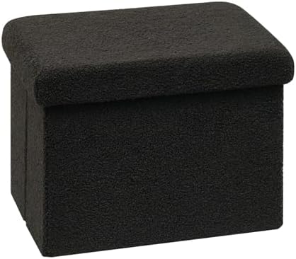 Bonlife Baúl de Almacenaje Plegable,Taburete Reposapiés,Puf de Cu...