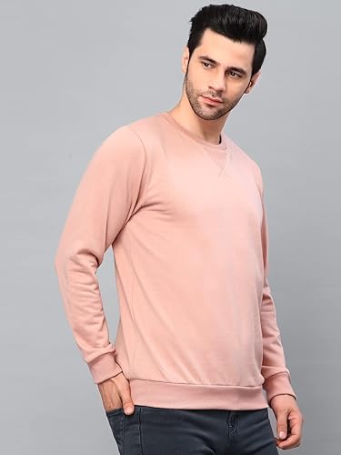 Image of Rigo Fleece Printed Round Neck Sweatshirt for Men | Full Sleeves Sweatshirt for Men | Casual Wear & Stylish Sweatshirts for Men