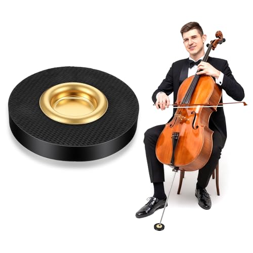 image for Lusofie Cello Rock Stop, Cello Endpin Rest for Floor Protector Rock St