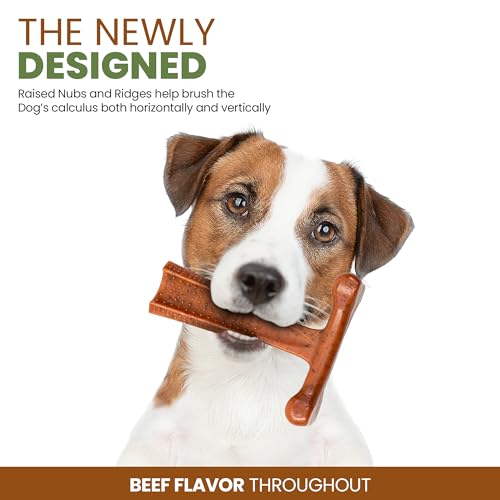SPOT-by-Ethical-Products-Bambone-Plus--Easy-Grip-Durable-Dog-Chew-Toy-for-Aggressive-Chewers-Puppies-and-Dogs-Beef-Large-Brown-Medium