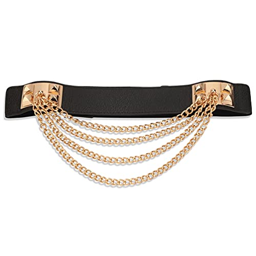 Familyhouse Women Punk Waist Belly Chain Belt Leather Waist Body Cage Waist Belt Pary Body Belt